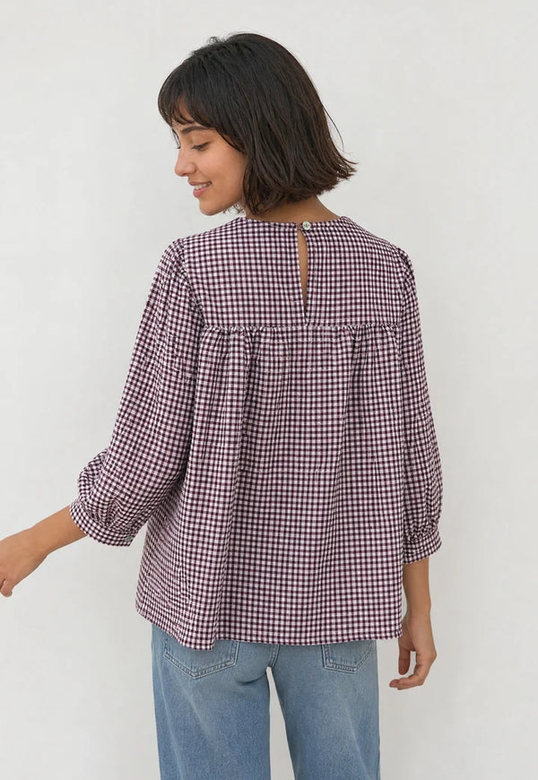 Blusa teen cuadros
