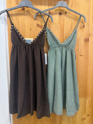 Vestido tachas mini
