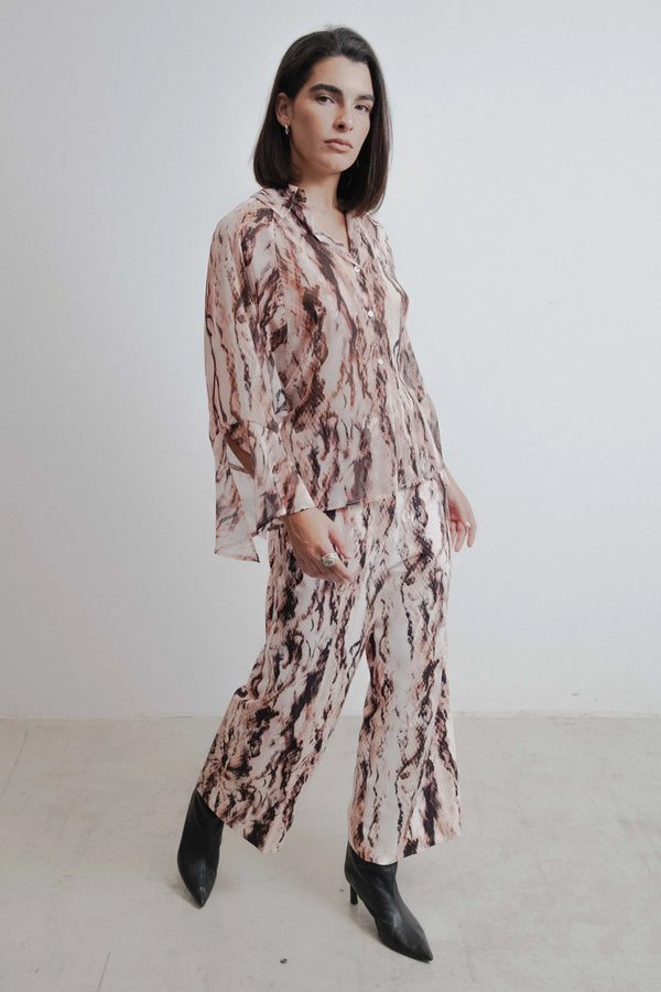 Pantalón culotte estampado