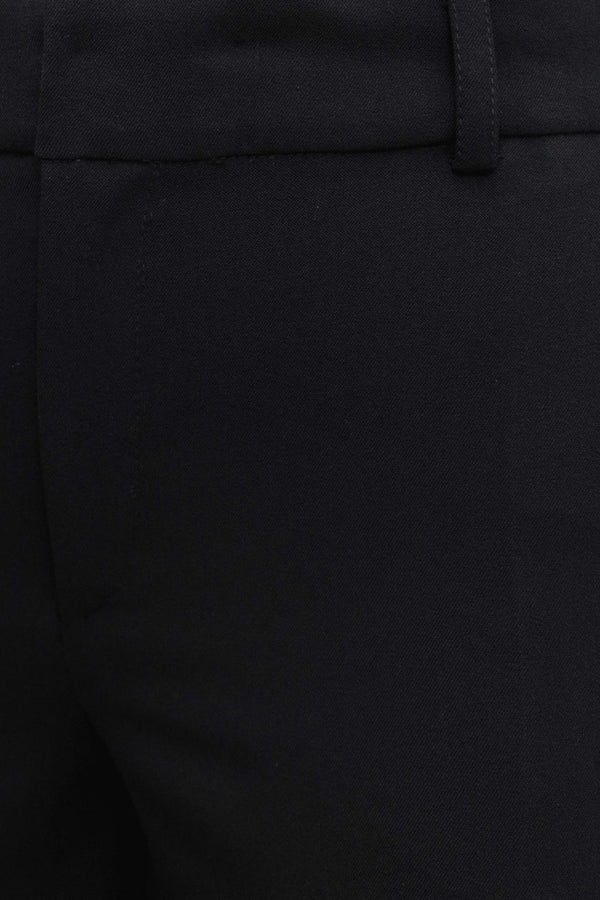Pantalón recto tiro bajo negro