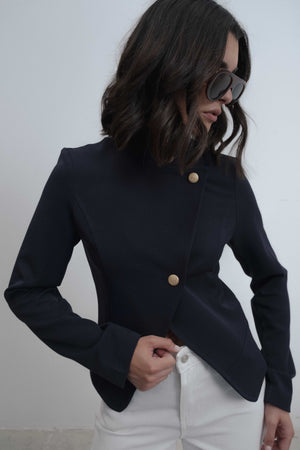Chaqueta cruzada botones