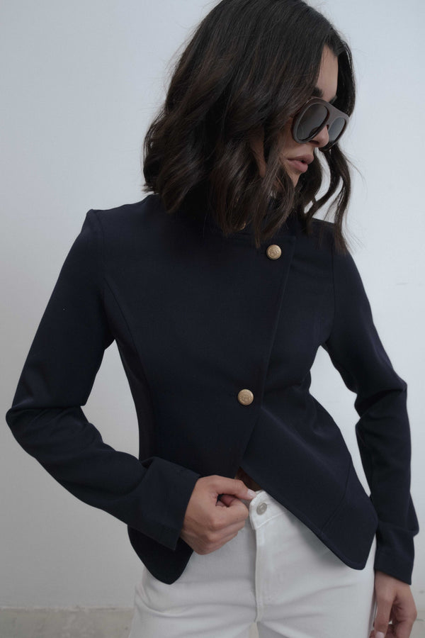 Chaqueta cruzada botones