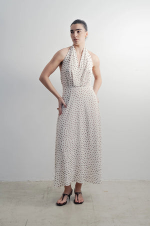 Vestido midi lunares Emarola