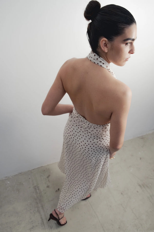 Vestido midi lunares Emarola