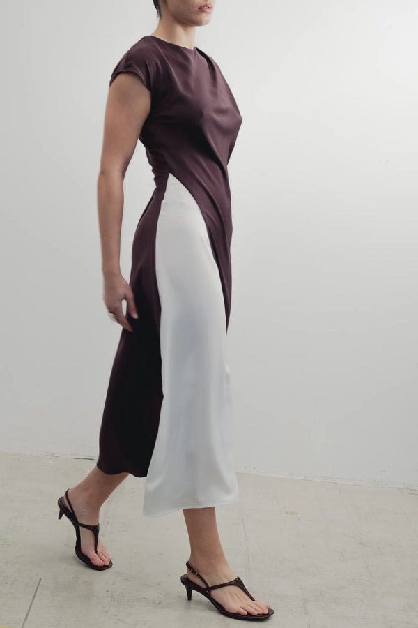 Vestido midi combi