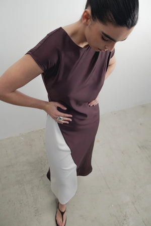 Vestido midi combi